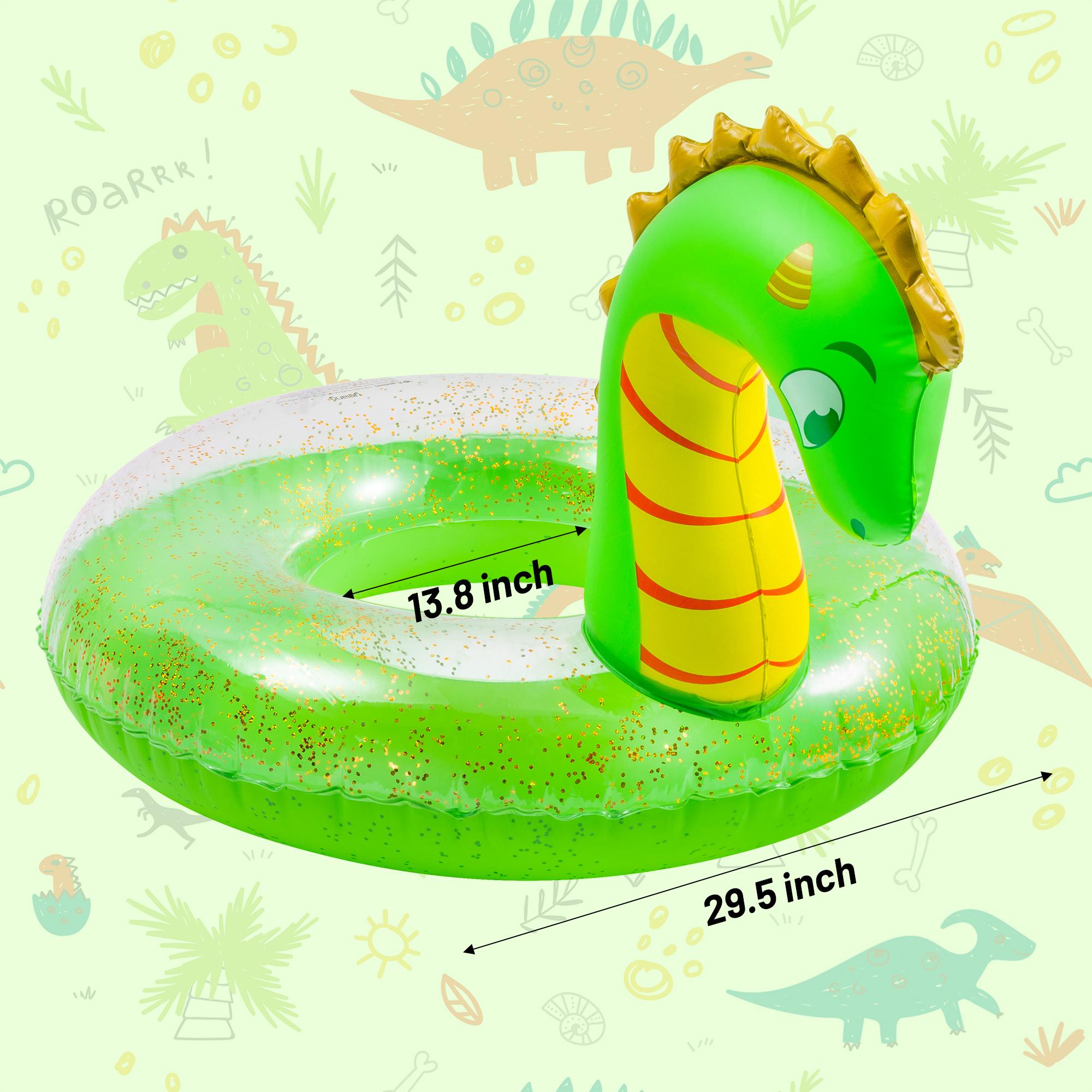 

BEPAN 1pc Unicorn Shape Inflatable Pool Float with Glitters Inflation Swimming Ring for Outdoor Water Inflatable Lounge Raft Tube