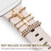 5pcs Rhinestone Watchband Ring Loops Nails Studs, Cute Metal Watch Strap Charms Decorations Compatible With IWatch Series Watchb