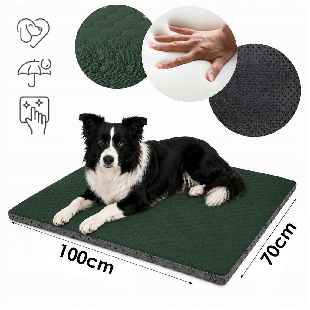 [15] Orthopedic Dog Bed, Pet Mattress 100x70cm LBELLA100R
