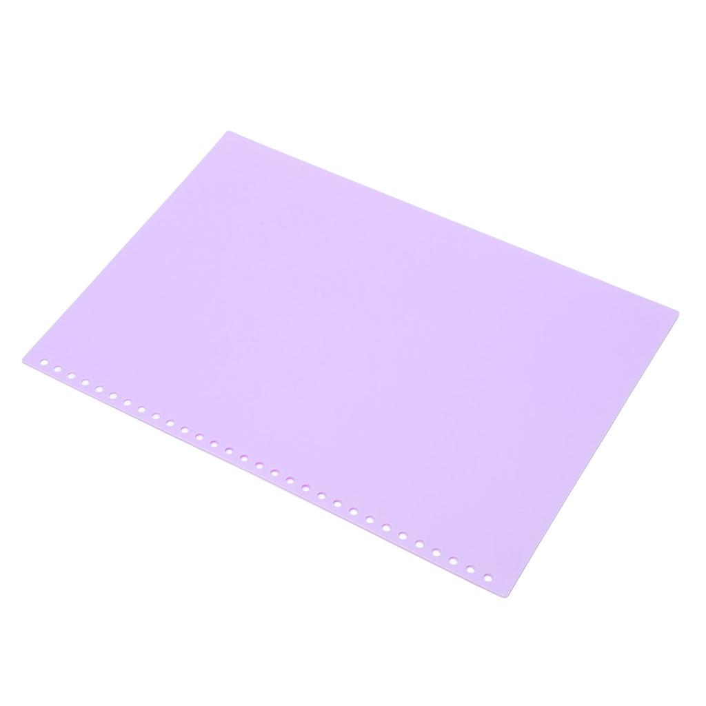 20Pcs Sheet Protector Paper Binding Cover Matte   30 Holes PP Plastic for Presentation