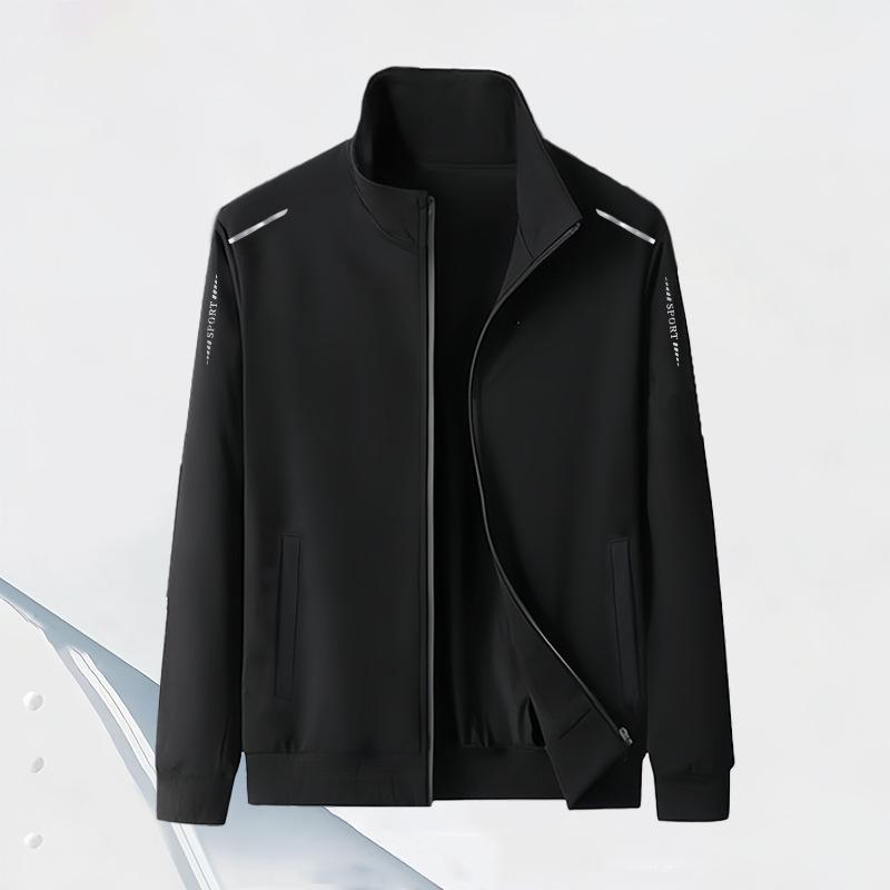 Męska bluza z kapturem na pluszowym podbiciu, z kołnierzem stojącym - Jesień/Zima, Przyjazna dla skóry, Codzienna, Wygodna, Modna.