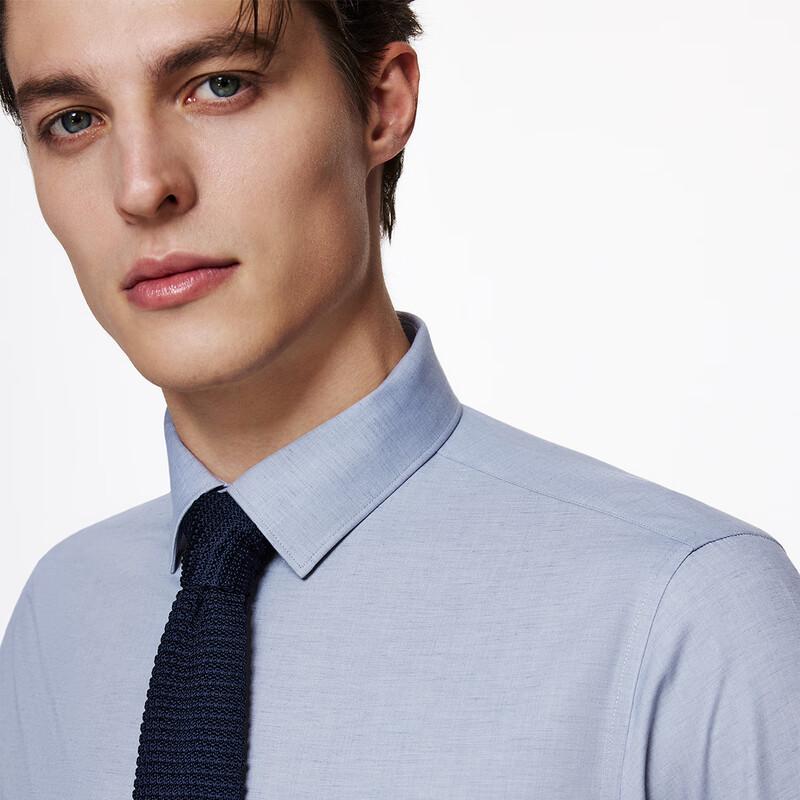 Zhuangji Men's Breathable Linen Blend Long-Sleeve Shirt