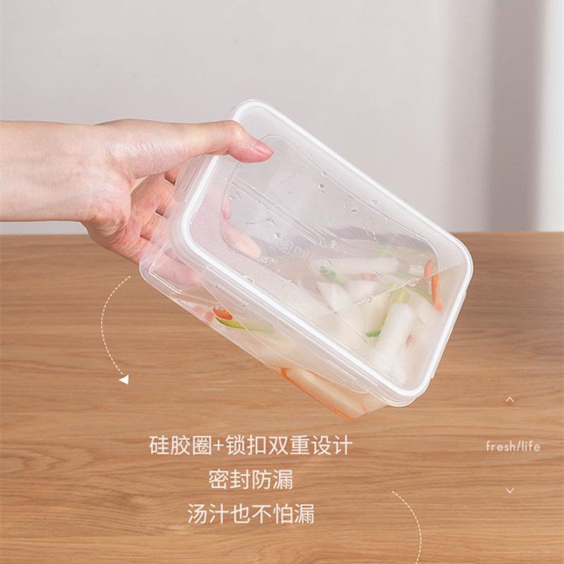 PP Bento Box Food Container Picnic Snack Meal Kitchen Food Storage Container Food Box for Kids Refrigerator Organizer Box