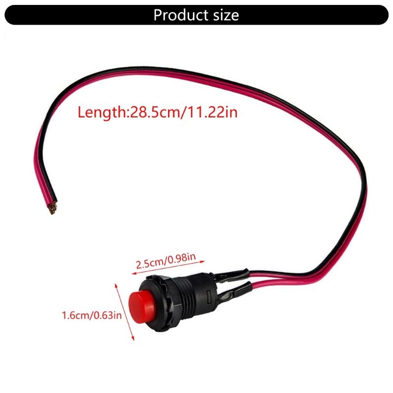 Engine ON/OFF Starter Button 12V Motorcycle Switches Waterproof Ignition Switches Motorbike Accessories Easy Installation