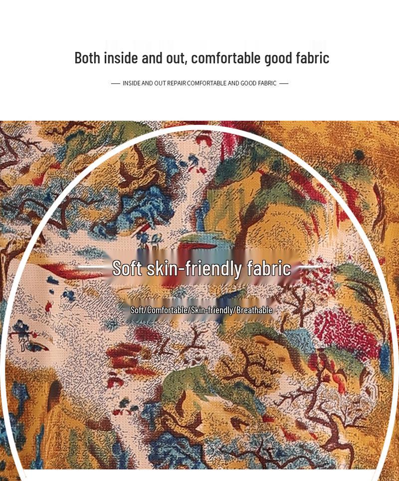 Set de vară răcoros cu mânecă scurtă din două piese pentru femei de vârstă mijlocie și în vârstă - Top și pantaloni cu imprimeu la modă de mamă