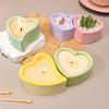 3 Styles Heart Shaped Silicone Mould for Resin Candle Holders Crafting With Smooth Surfaces Designs