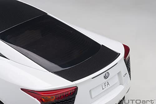 AUTOart 1/18 Scale Lexus LFA (Whitest White/Black Carbon Fiber) Finished Product
