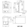 10A 250V Red LED KCD3 Rocker Switch 3 Pins lEC320 C14 Panel Mounted AC Inlet Module Power Socket Connector Plug