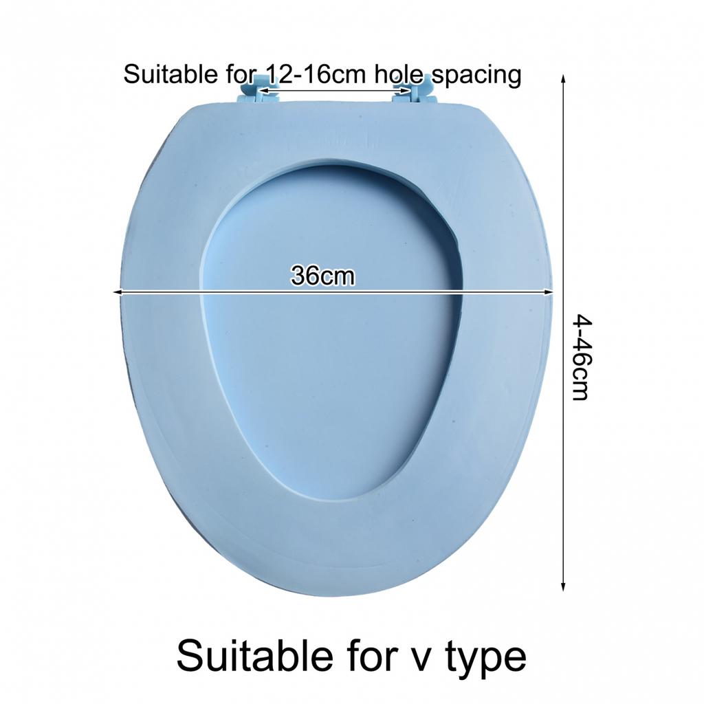 Comfortable Toilet Seat Cover EVA Waterproof Easy Clean Removable Design