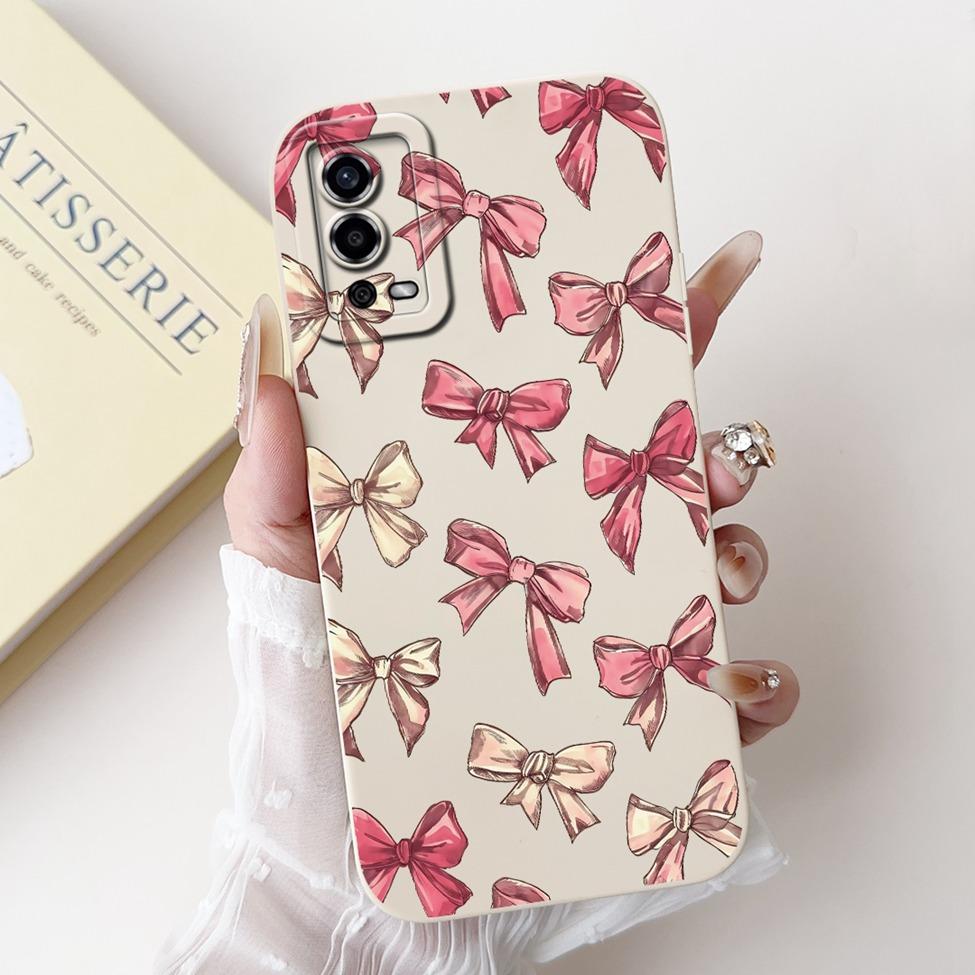 For Oppo A55 4G Case CPH2325 Silicone Cute Cat Fashion Butterfly Flowers Love Painted Cover For Oppo A55 4G Phone Case