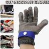Stainless Steel Cut Resistant Gloves Oyster Shelled Gloves A9 Protection Level Mitt for Shucking Glass Handling And Industrial Use