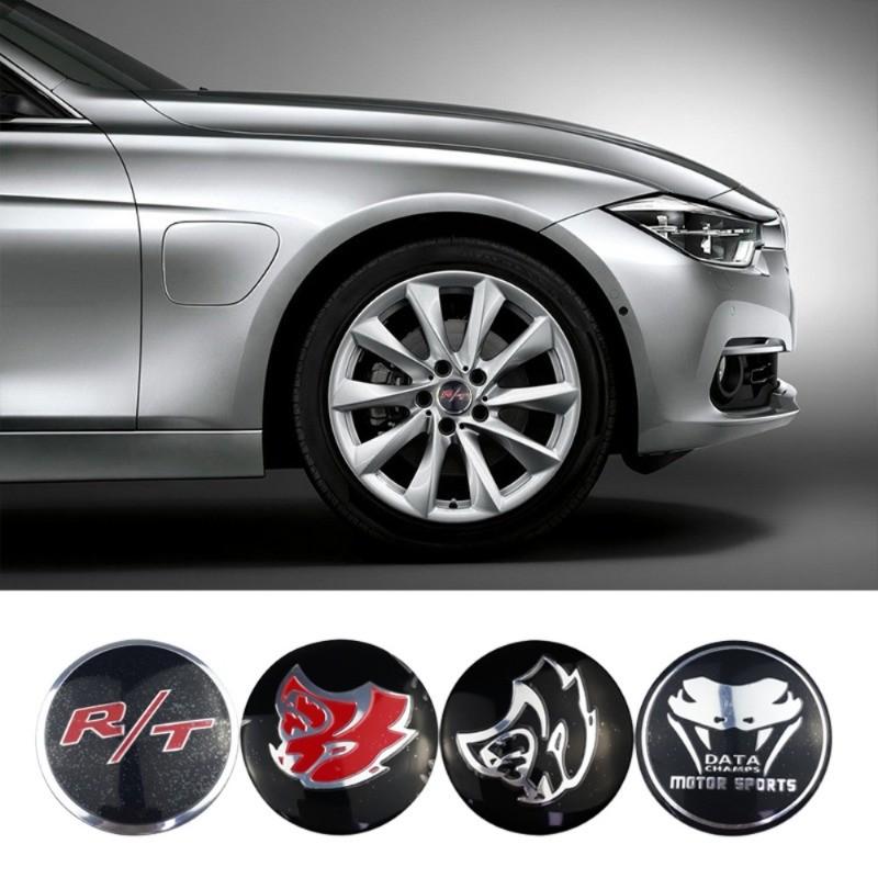 4PCS 56/60/65mm Car Wheel Center Sticker Hub Badge for Dodge AVENGER CALIBER CARAVAN Challenger CHARGER DART DURANGO JOURNEY RAM