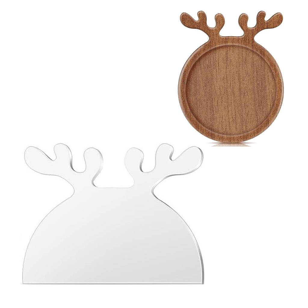 Acrylic Router Template Christmas Elk Serving Board Router Tracing Template for Charcuterie/Kitchen Cutting Board Handle