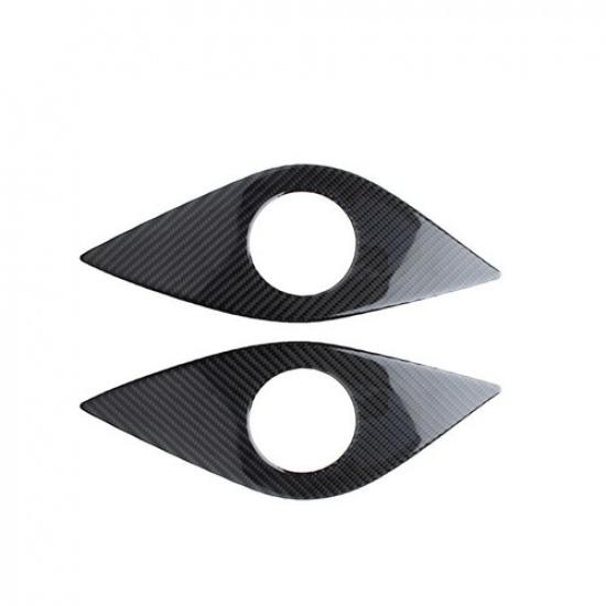 2pcs Carbon Fiber Rear Speaker Frame Cover Trim For Chevrolet Camaro 2016-