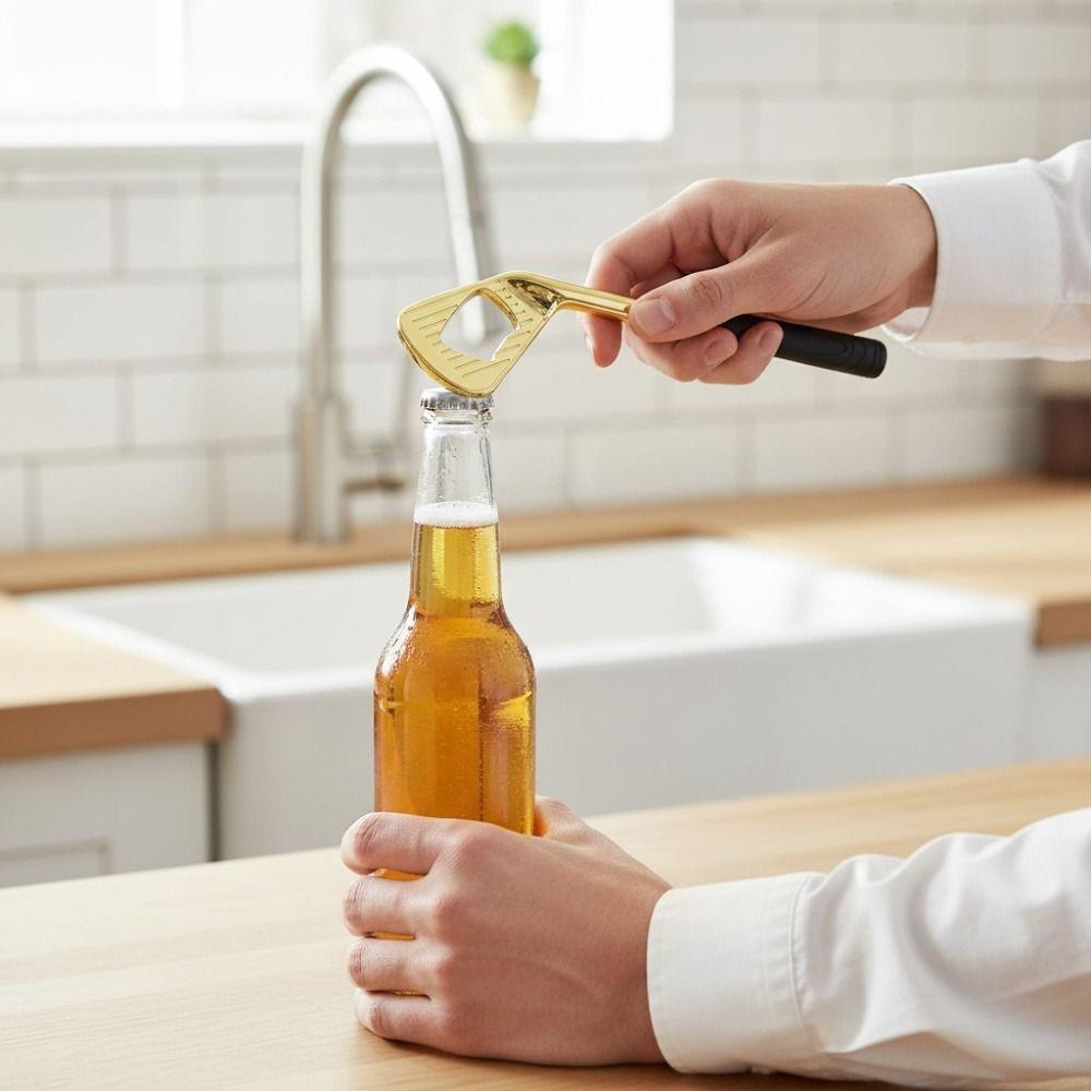 Simulate Golf Club Bottle Opener Zinc Zinc Zinc Alloy Drink Opener Durable Brassie Bottle Opener Gift