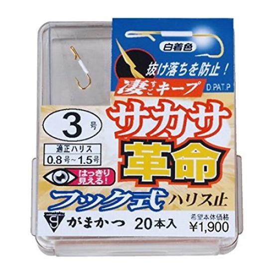 

Gamakatsu Single Hook Sakasa Kakumei Hook Type The Box No. 4 20 шт. Золото 68119