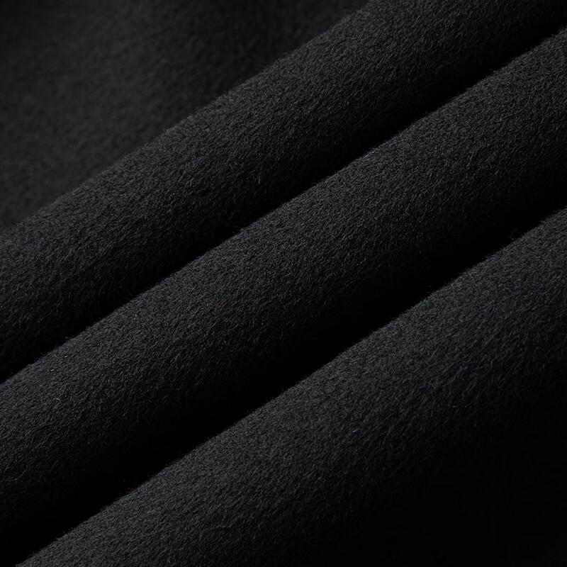 Shanshan Men's Extra Long Double-Faced Wool Trench Coat