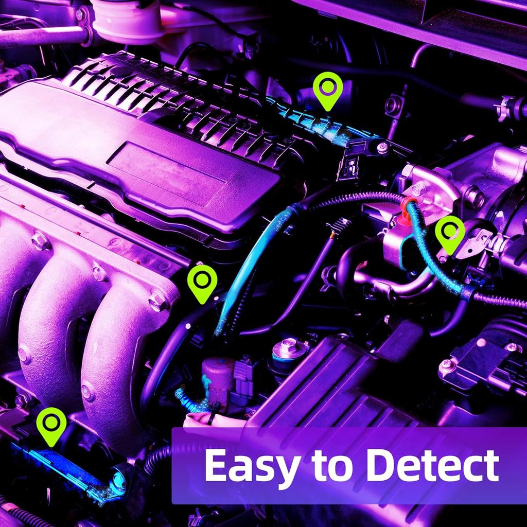 COSOOS Air Conditioner Leak Detector Tool, AC Leak Detector Kit, UV Light For AC UV Dye Leak Detection, Oil Dye Leak Detector With Protective Glasses