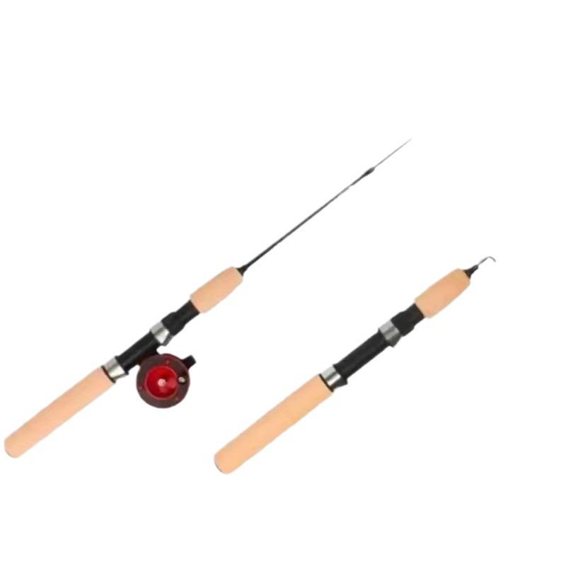Compact Ice Fishing Shrimp Lure Rod for Winter Fishing