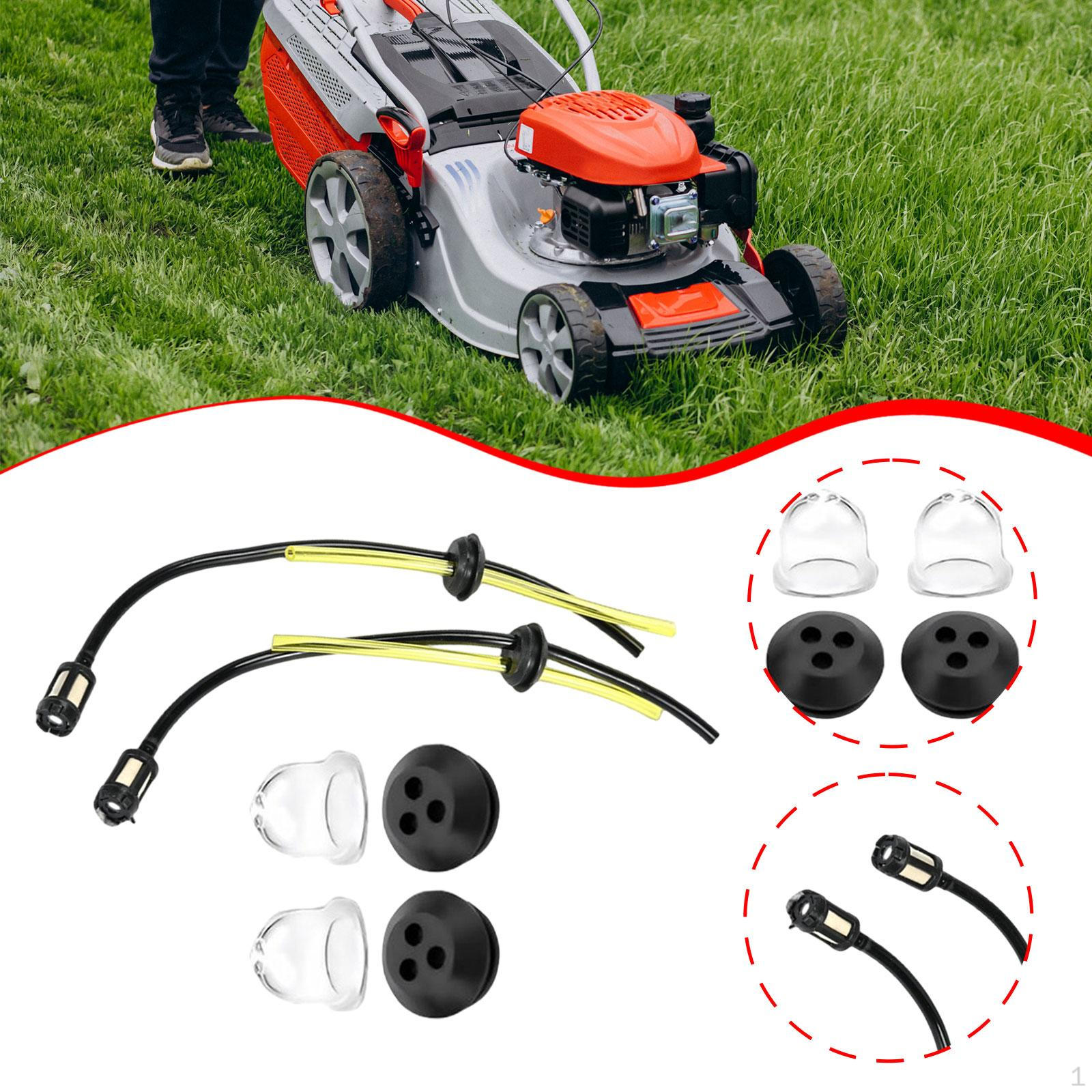 

6x Fuels Lines Hoses Spare Parts Replacement with 2 Primer Bulbs Petrol Filter Kit for