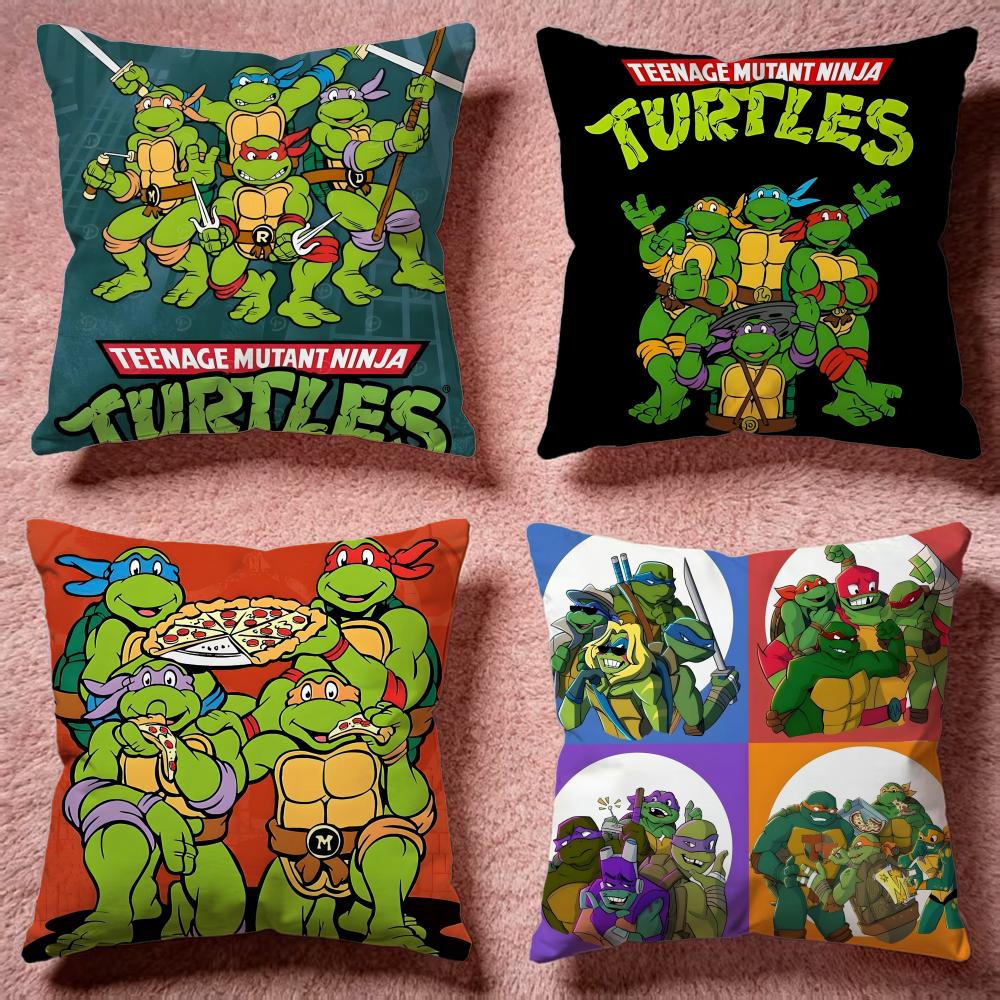 Fashion TTeenage Mutant Ninja Turtlesed Cushion Cover Premium SkinFriendly Pillow Case MultiPurpose for Home Office Travel