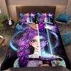 KPop D-Demon Hunters Bedding Set Single Halloween Costume Bedding Set - 2-3 Piece Comforter Quilt Duvet Cover Pillow Case Sets