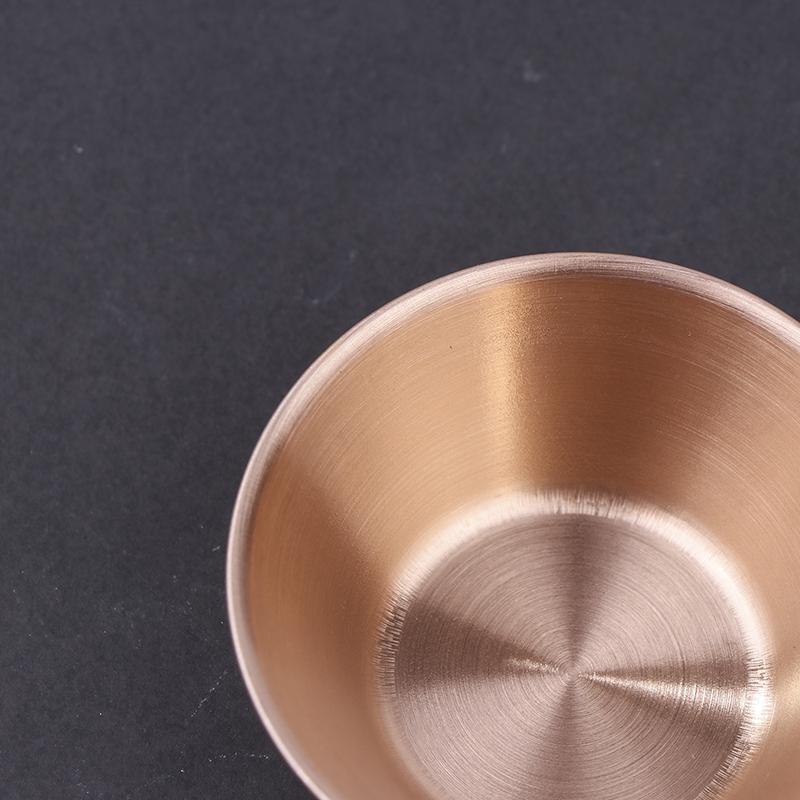 1Pc Stainless Steel Small Round Seasoning Dish  Pot Dipping Bowl Soy Sauce Cup Sushi Vinegar Soy Saucer Container Tray