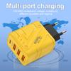 40W 4 Ports Handy-Ladegeräte USB A PD Schnelllade-Handy-Wandladegerät-Adapter für iPhone Samsung Xiaomi EU/US/UK-Stecker