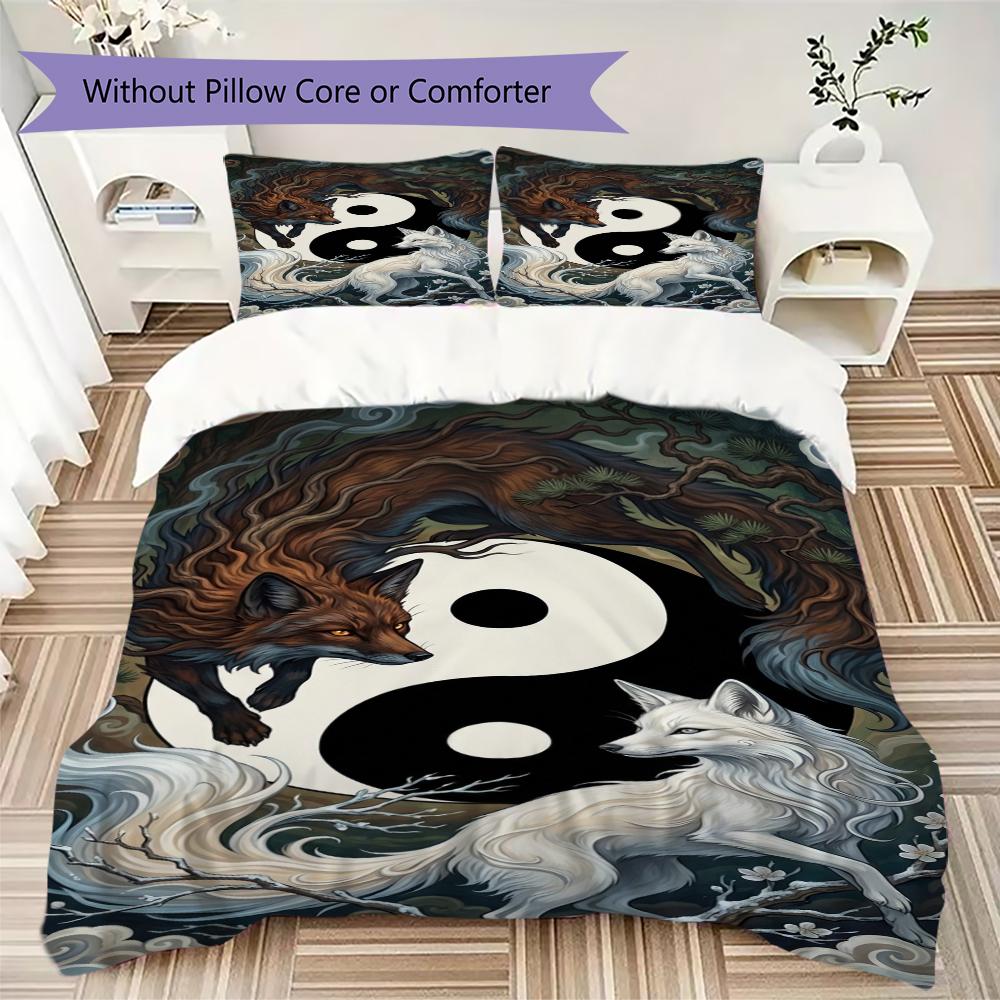 Instance Pattern Bedding uilt Set uilt Cover Pillowcase Home Decoration Birthday Gift (1 * duvet cover + 2 * pillowcase without core)104