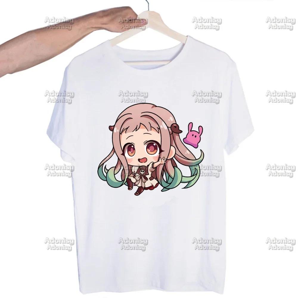 Hanako Kun Mens Harajaku Clothing Summer Streetwear Casual Loose Print Tee Short Sleeve Tops