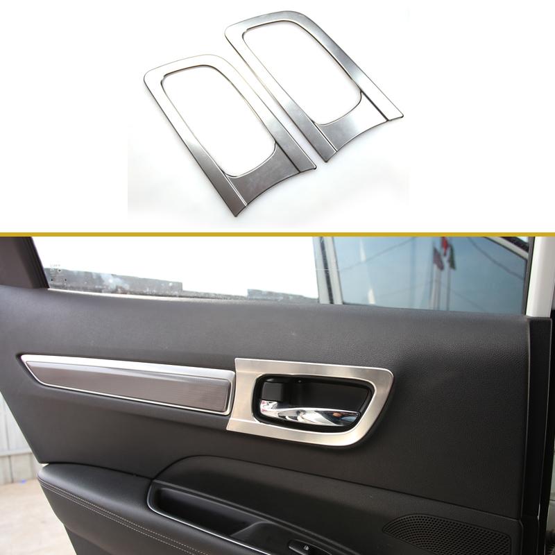 My Good Car 4 Pieces/set Automobile Door Inner Handle Decorative Frame for Renault Koleos Samsung QM6