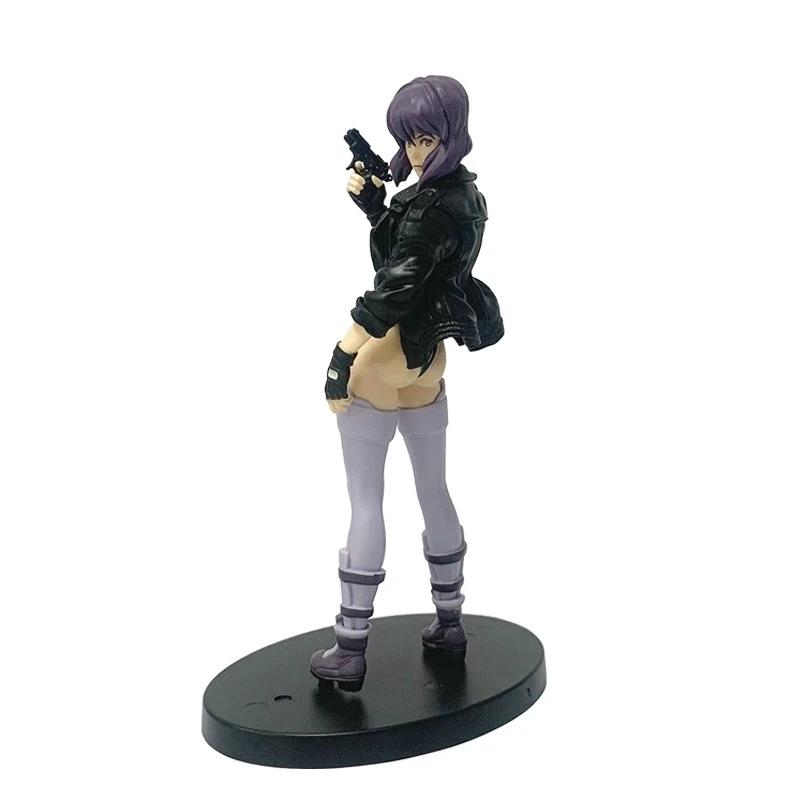 18cm Anime Ghost In The Shell Actionfigur Captain Motoko Kusanagi Schreibtischornament Modellpuppe Handgefertigt