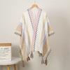 Neck Wrap Tassel Scarves Warm Knitted Cape Simple Imitation Cashmere Scarf  Travel Vacation
