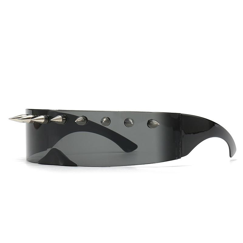 

Steampunk Y2K Big Frame Nail Rivet Sunglasses ladies For Men Vintage Punk Luxury Designer Sun Glasses Trend Shade W141493WW-As the photo