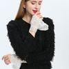 White Shirt Detachable Lace Fake Sleeves Mesh Fake Flared Sleeves Pleated Lace Wrist Cuffs False Cuffs Sweater Blouse Fake Cuff