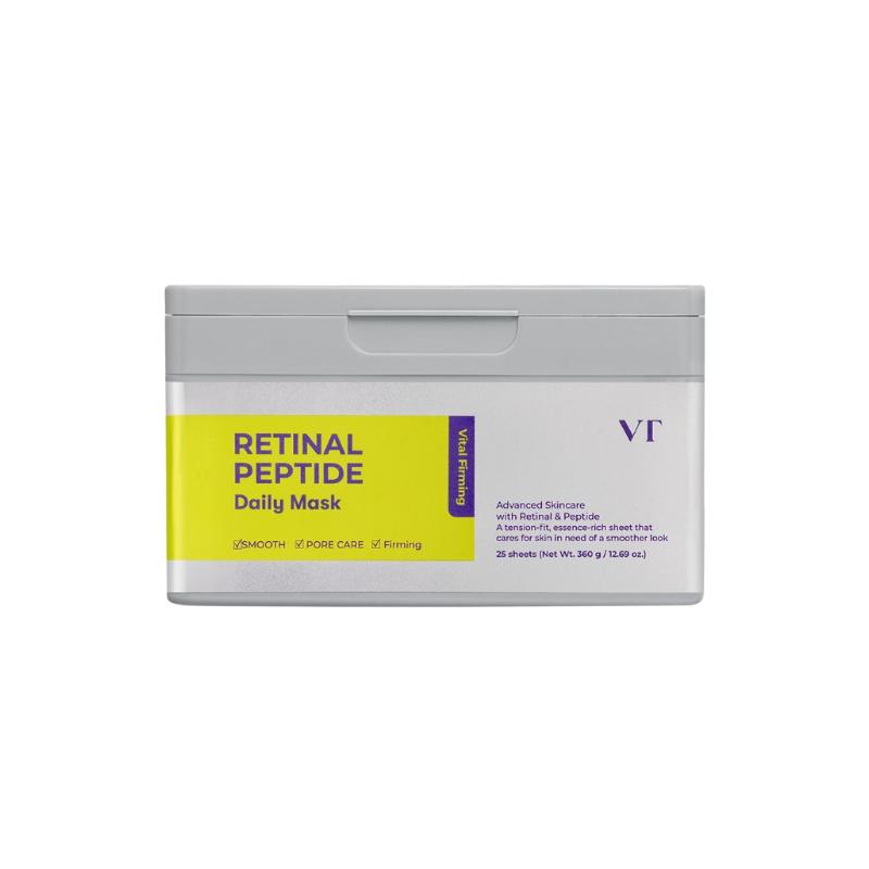 [VT] Retinal Peptid Tägliche Maske (360g / 25 Blatt) - Straffende Tuchmaske gray