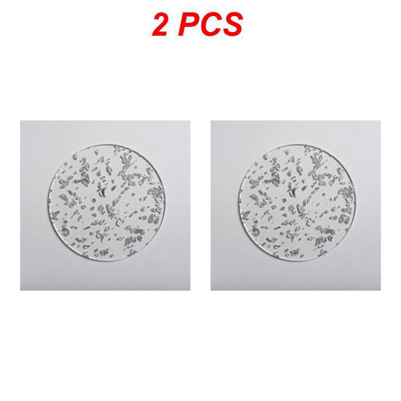 1/2pcs Acrylic Glass Non-slip Mat Gold Foil Waterproof Hotware Heat Insulation Round Tea Coaster Resin Table Mat Tray Posavasos