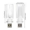Universelle Auto-USB-LED-Kerzenstil-Lampe Retro 5V LED-Birnen Regenbogenfarbe Glühbirnen-Atmosphäre Dekorationslicht