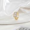 Gift Niche Design Ins Style Rhinestone Women Ring Fashion Jewelry Korean Style Ring Vintage Ring