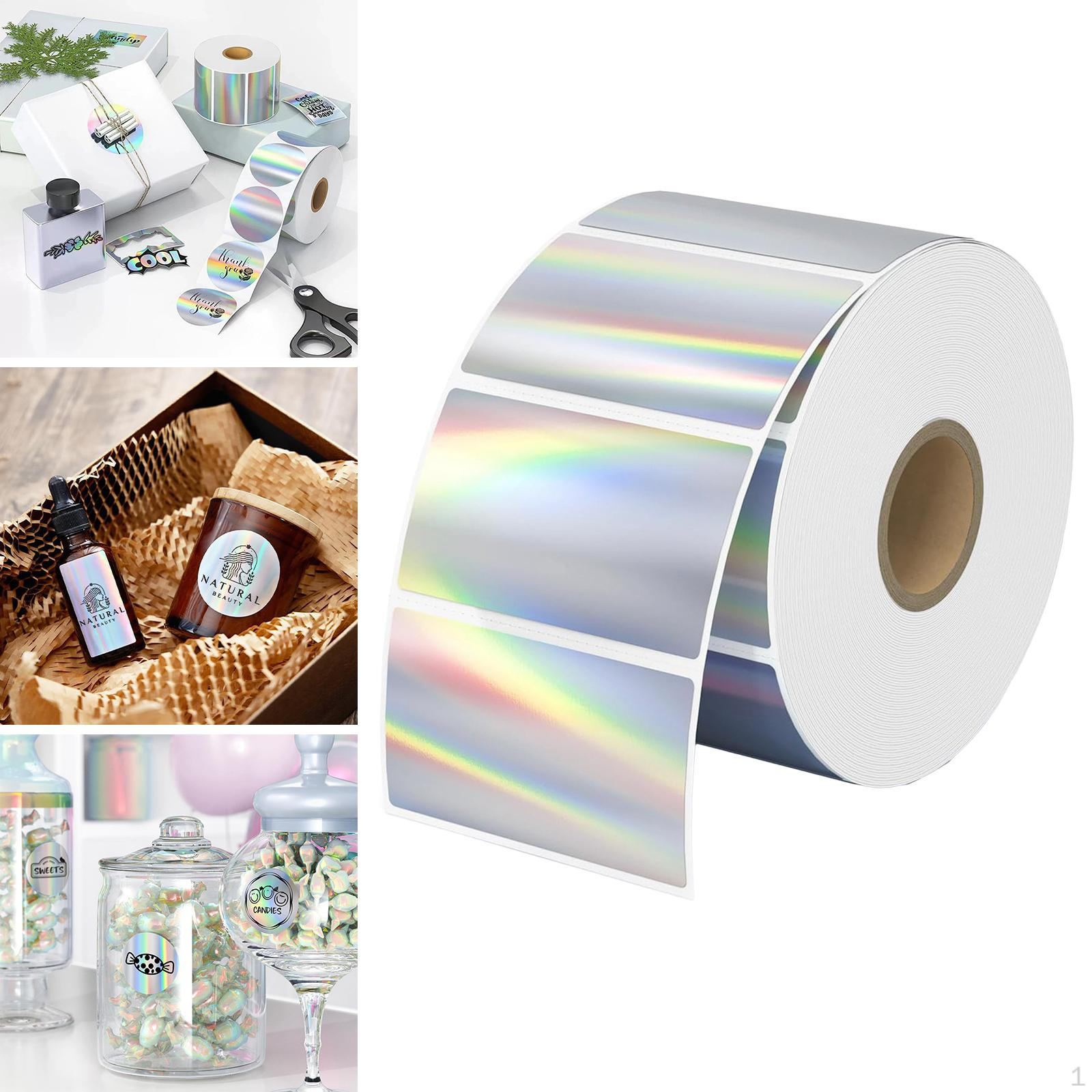 

Термоэтикетки самоклеящиеся рулонные наклейки для конвертов праздничные открытки Square 500 stickers