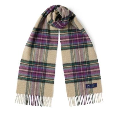 ABRAHAM MOON Merinos Yünü Atkı 25cm - Gresington Heather
