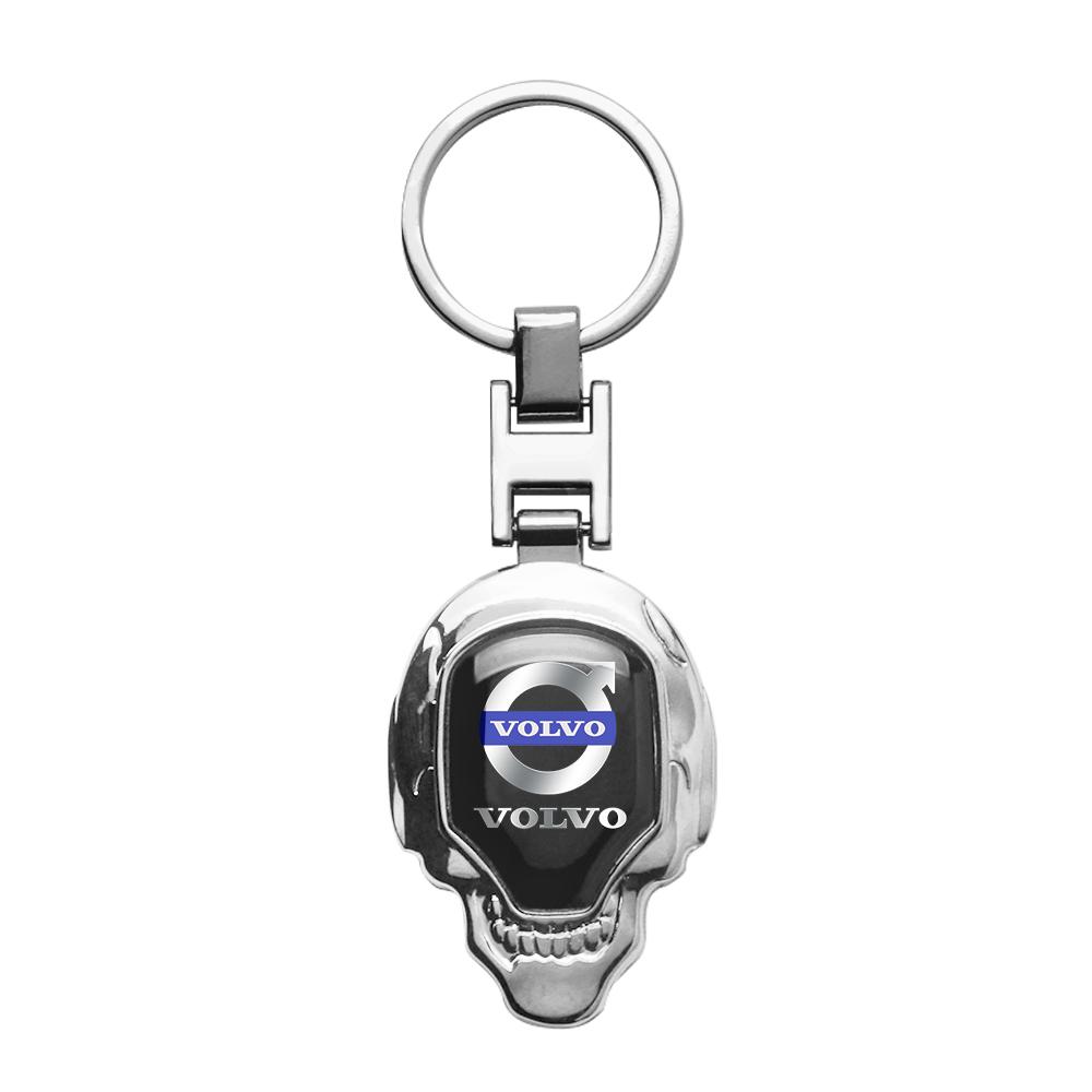 Car Logo Stying 3D Metal Key Rings Shield Shaped Keychain For Volvo Rdesign S80L XC40 XC60 XC90 Xc70 S40 S60 S80 S90 V40 V50 V60