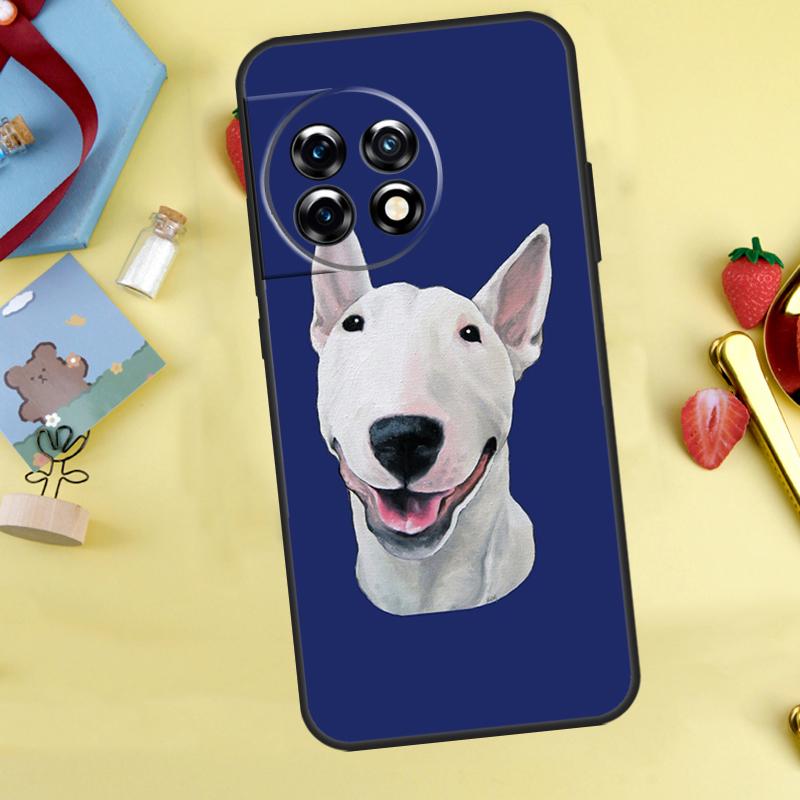 

English Bull Terrier Dog Case For OnePlus 13R 12R 13T 15 13 12 11 10 9 10R 10T 8T Nord 5 CE 4 2 3 Lite N20 N30 Cover OnePlus 13