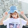 Sunshade Shabby Fisherman Hat Lightweight Sun Protection Basin Cap Denim Bucket Hats  Camping