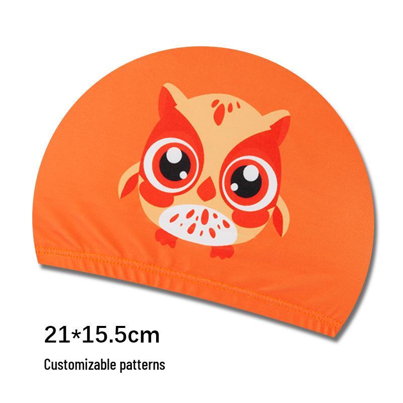 Söta tecknade badmössor för barn med öronproppar - Lös passform för pojkar och flickor