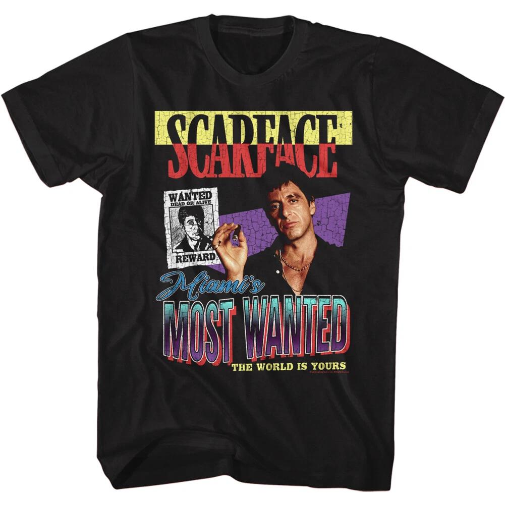 Scarface Miami s Most Wanted Tony The World Is Yours Men s T-Shirt Al Pacino M