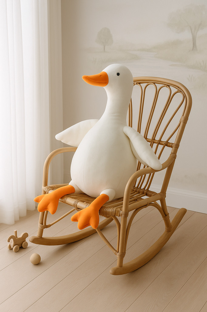 160CM Kids Cute Duck Big White Goose Plush Doll Toy Soft Cushion Baby Sleeping Pillow Stuffed Animal Doll Girl Christmas Toys