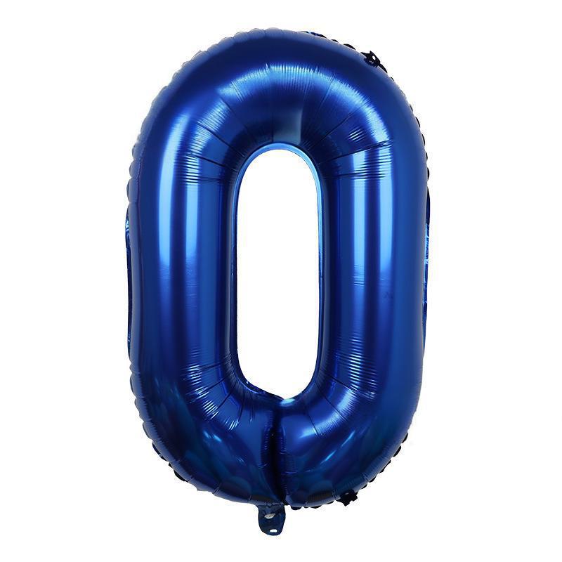 32 Inch Digital Aluminum Film Balloon, Medium Digital Gold Silver Red Black Gradual Change Color Birthday Decoration Wedding Party Balloon