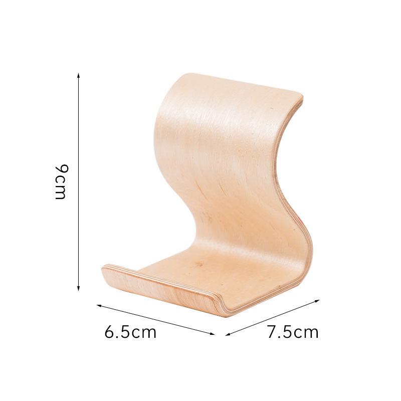North American Black Walnut Mobile Phone Stand - Universal Solid Wood Holder