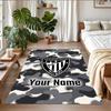 Crystal Velvet Rug Custom Name Text, Soft Non Slip Floor Mat Home DecorAthletic Bilbao FC